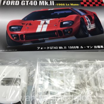 FUJIMI 126067 RS-51 Ford GT40 Mk.II 1966 Le Mans 1/24 Scale Kit 