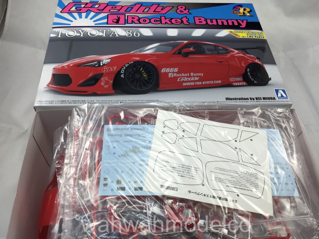 Aoshima 07624 1/24 S Package Ver.R #57 TOYOTA 86 `12 GREDDY & ROCKET BUNNY  ENKEI Ver. - WAH WAH MODEL SHOP