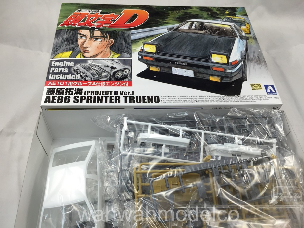 Models & Kits Aoshima 1/24 Model Car Kit Initial D Toyota Sprinter ...