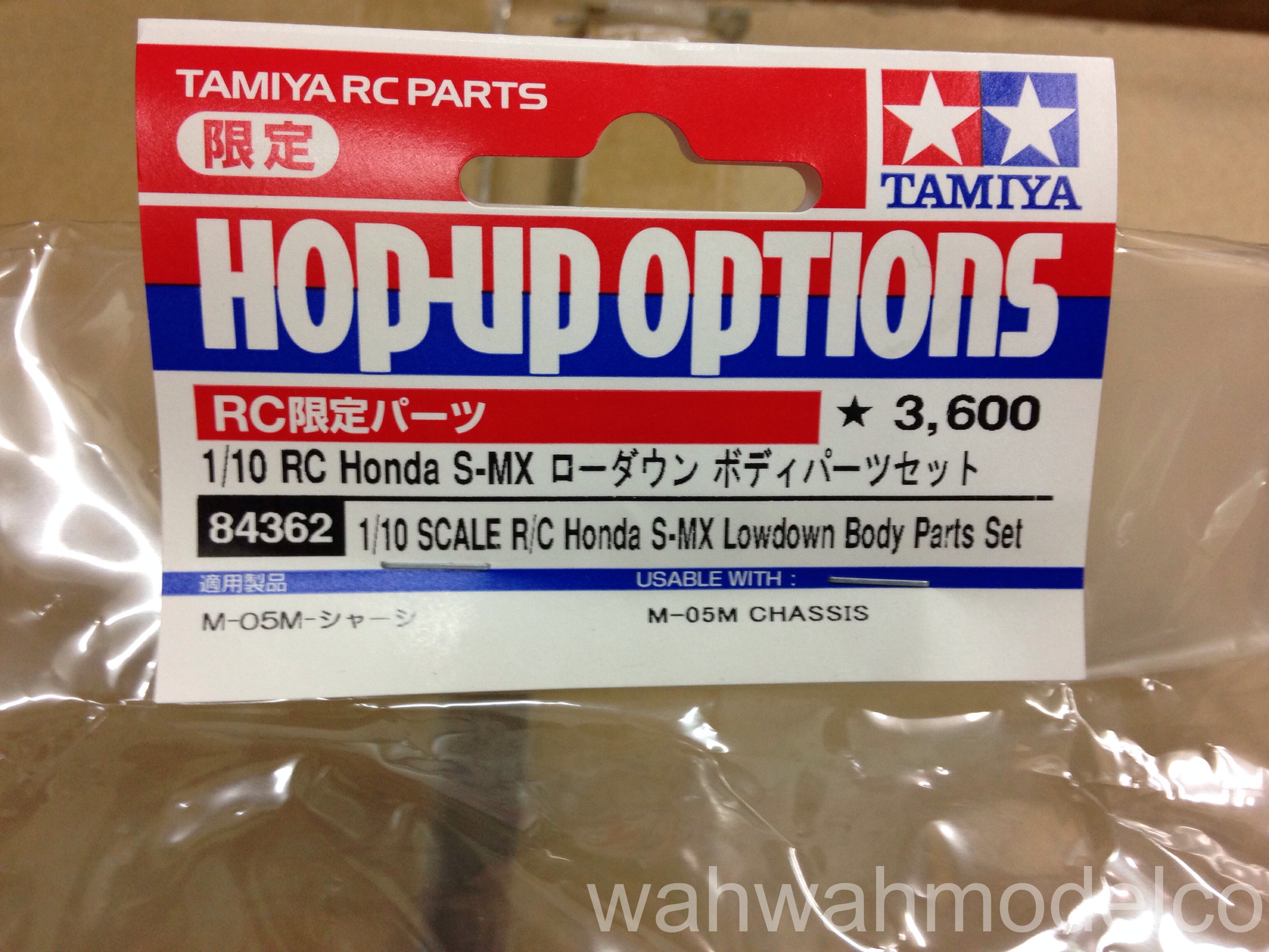 Tamiya 84362 Honda S-MX Lowdown clear Body Set