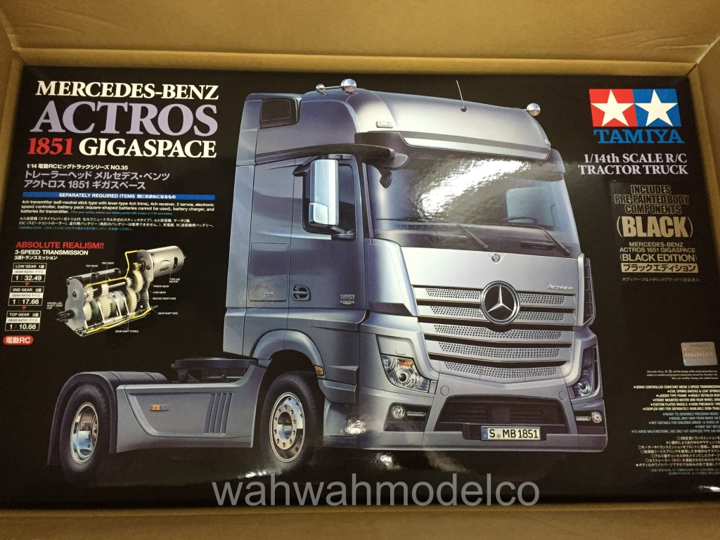 tamiya 56342 114 mercedes benz actros 1851 gigaspace black edition