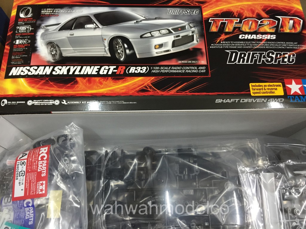 Tamiya Nissan Skyline GT-R R33 1/10 4WD Drift Spec Kit (TT-02D
