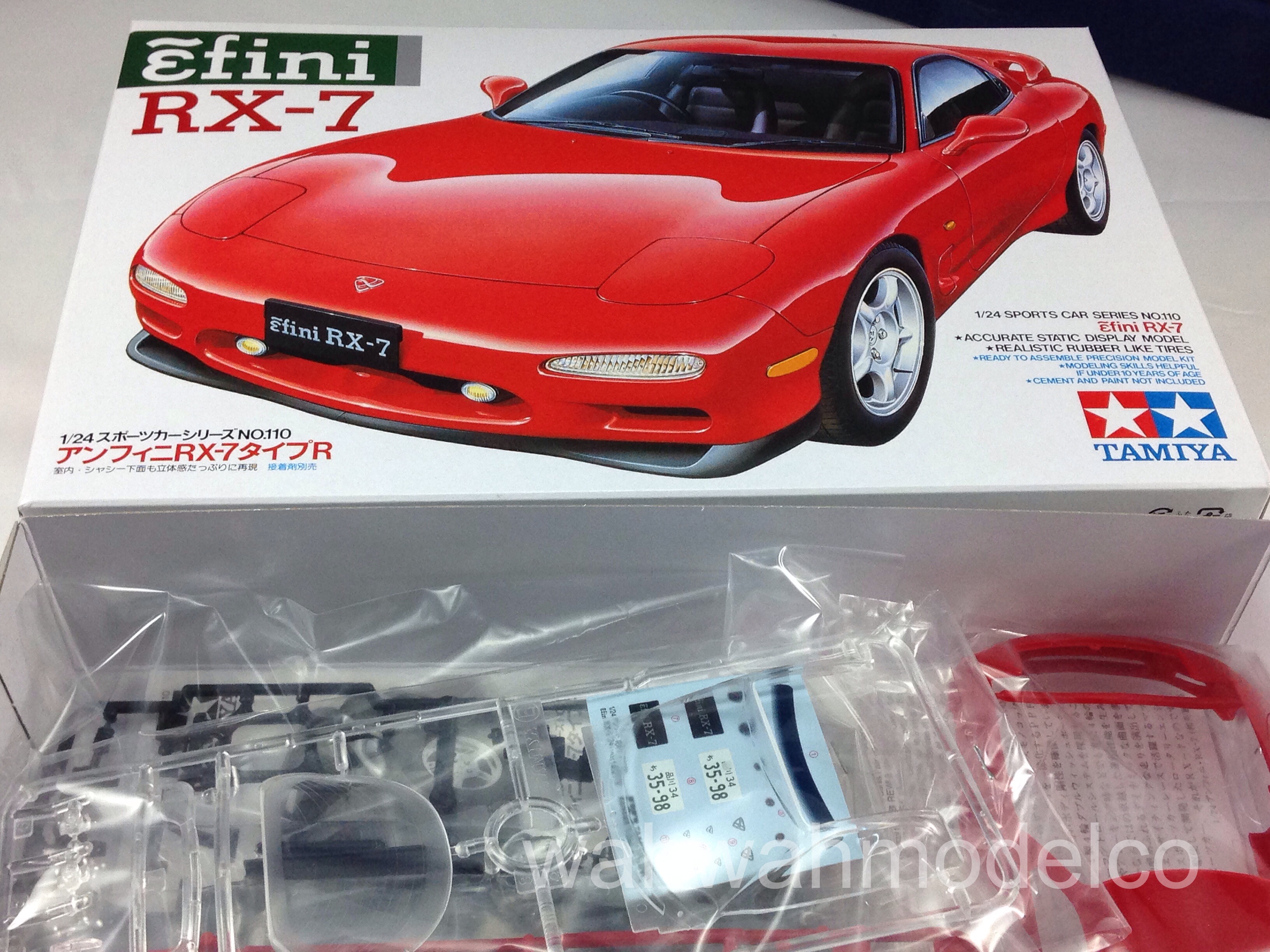 Tamiya Mazda Efini RX7 1:24 Scale Model Kit