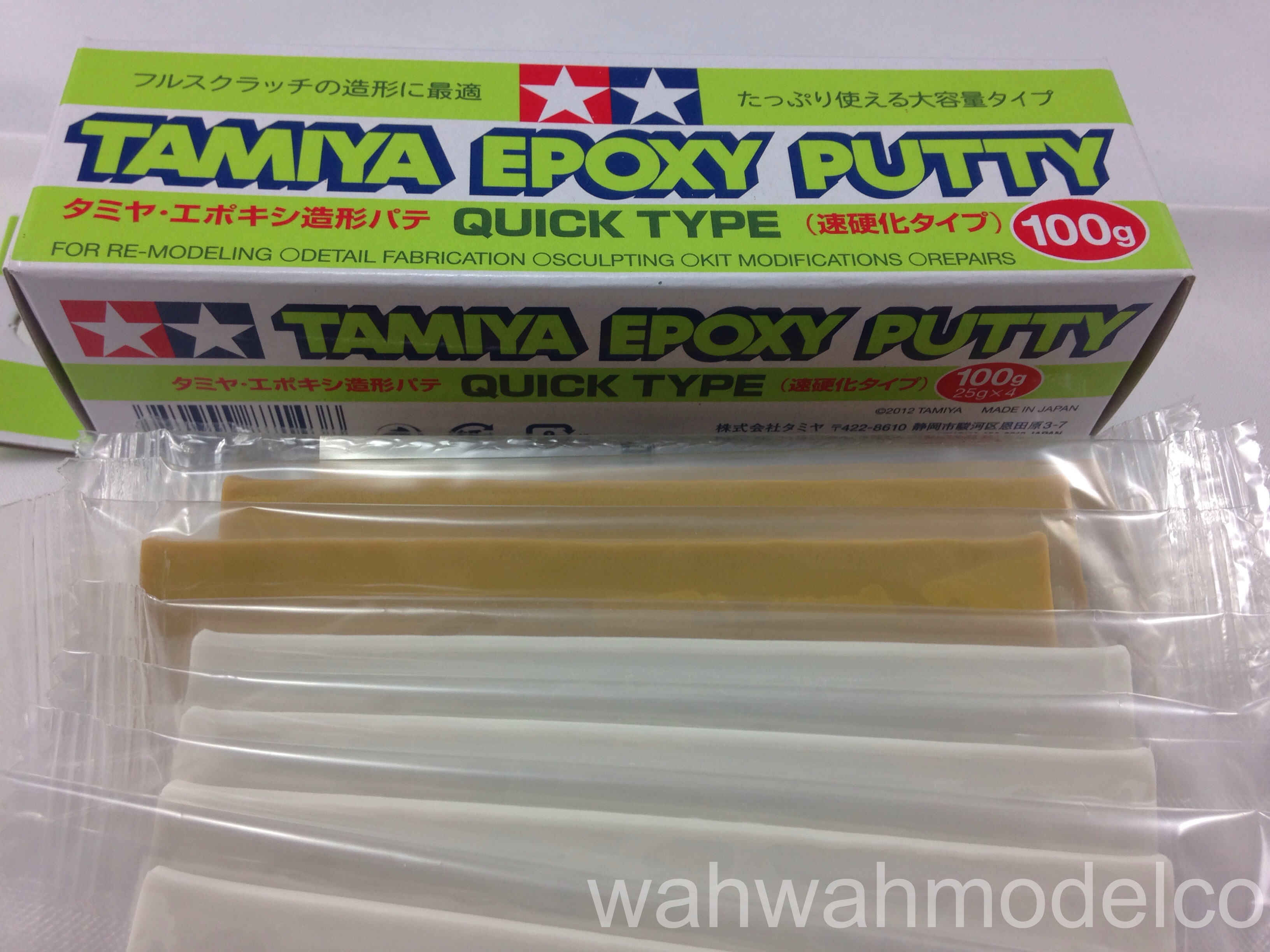 TAMIYA EPOXY PUTTY QUICK TYPE 2Pack Set 100ml Modeling Putty for