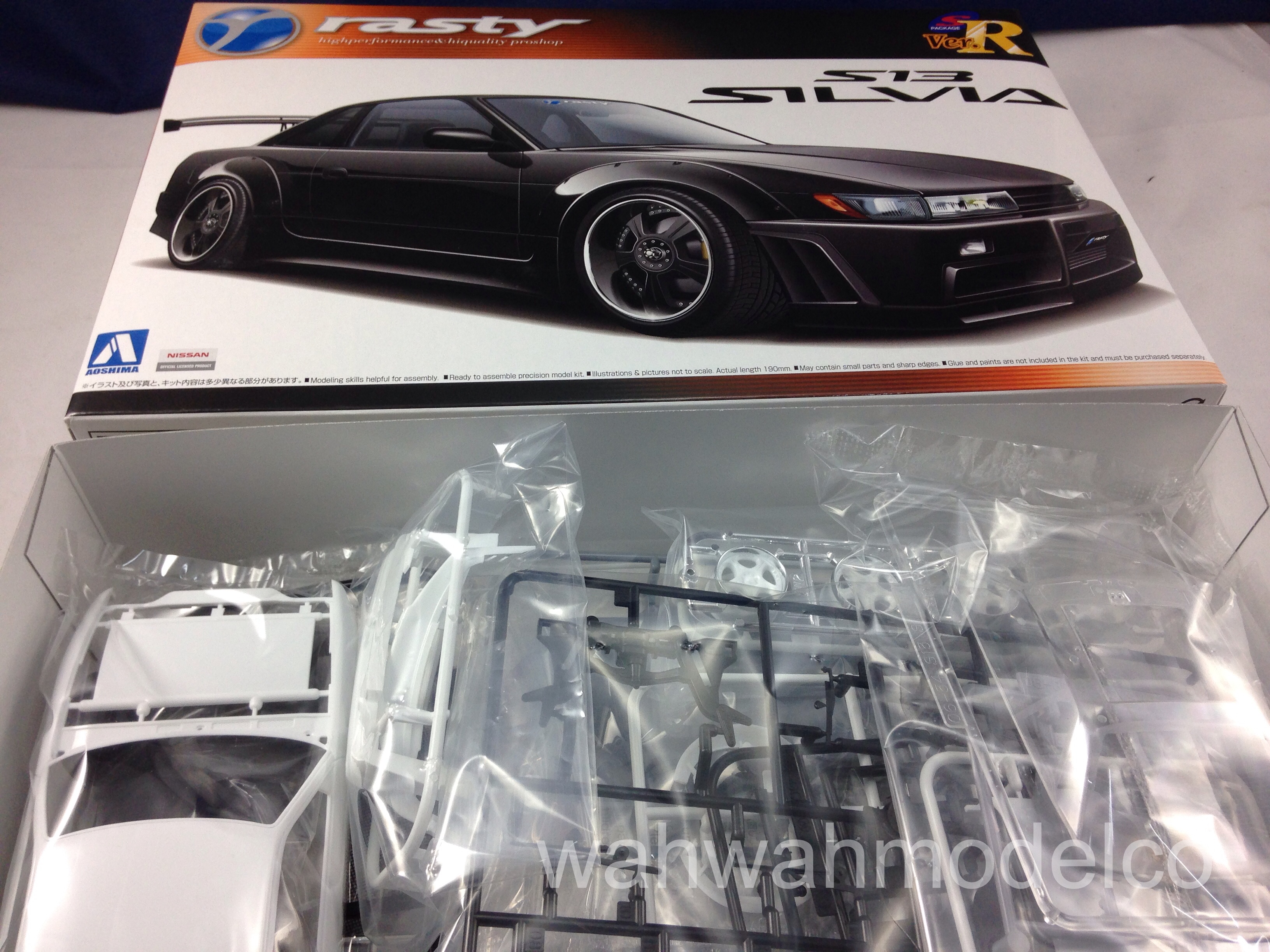 Aoshima 08898 1/24 Nissan RASTY S13 SILVIA Rare from Japan