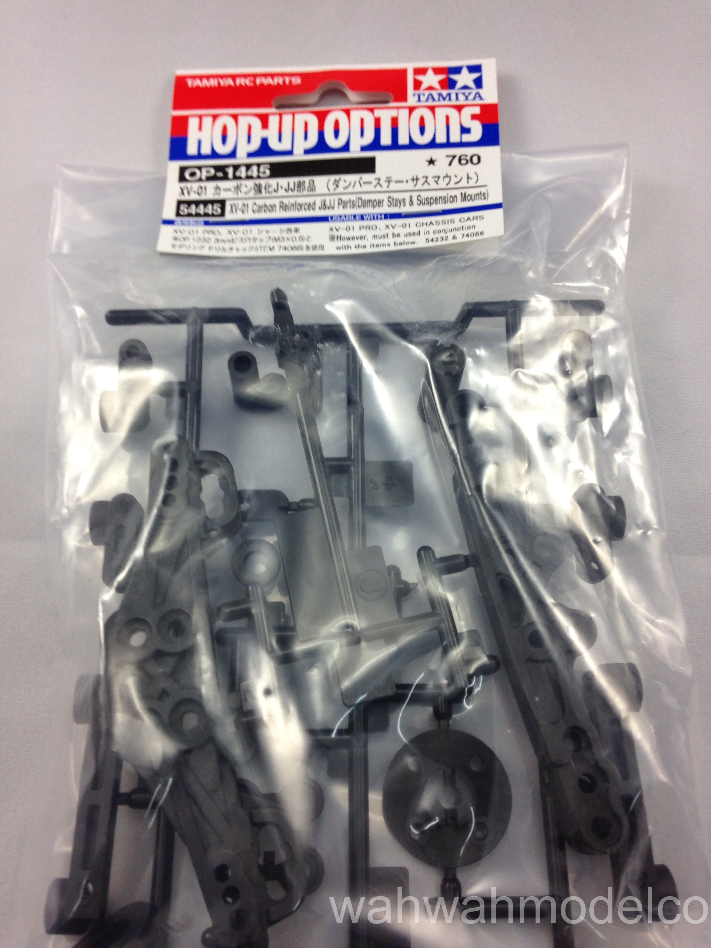 Tamiya 54445 RC Carbon Reinforced J/JJ Parts - XV-01(Damper Stays/Sus ...