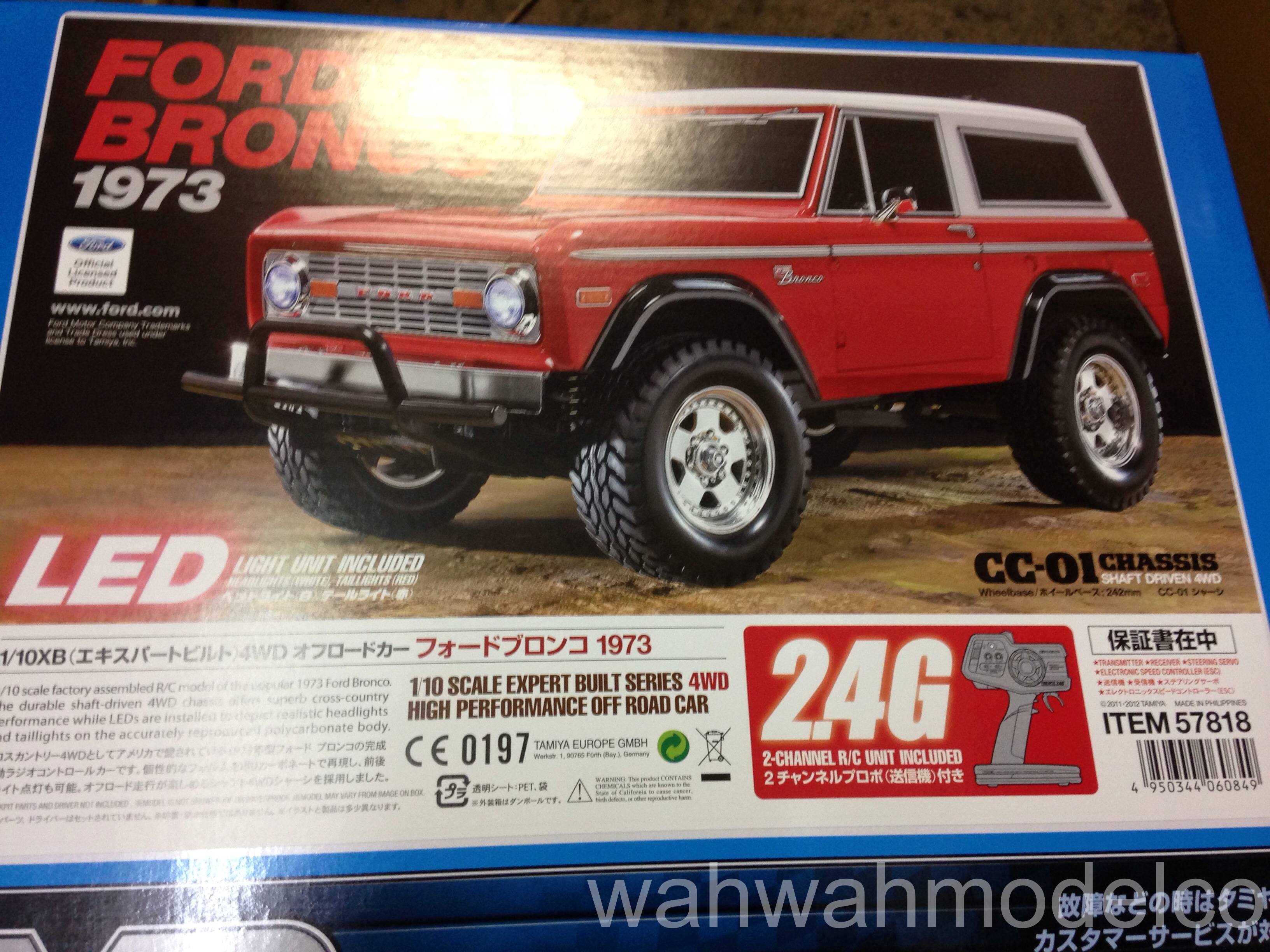 Tamiya 57818 1/10 RTR Ford Bronco 1973 – CC01 2.4GHz w/ESC