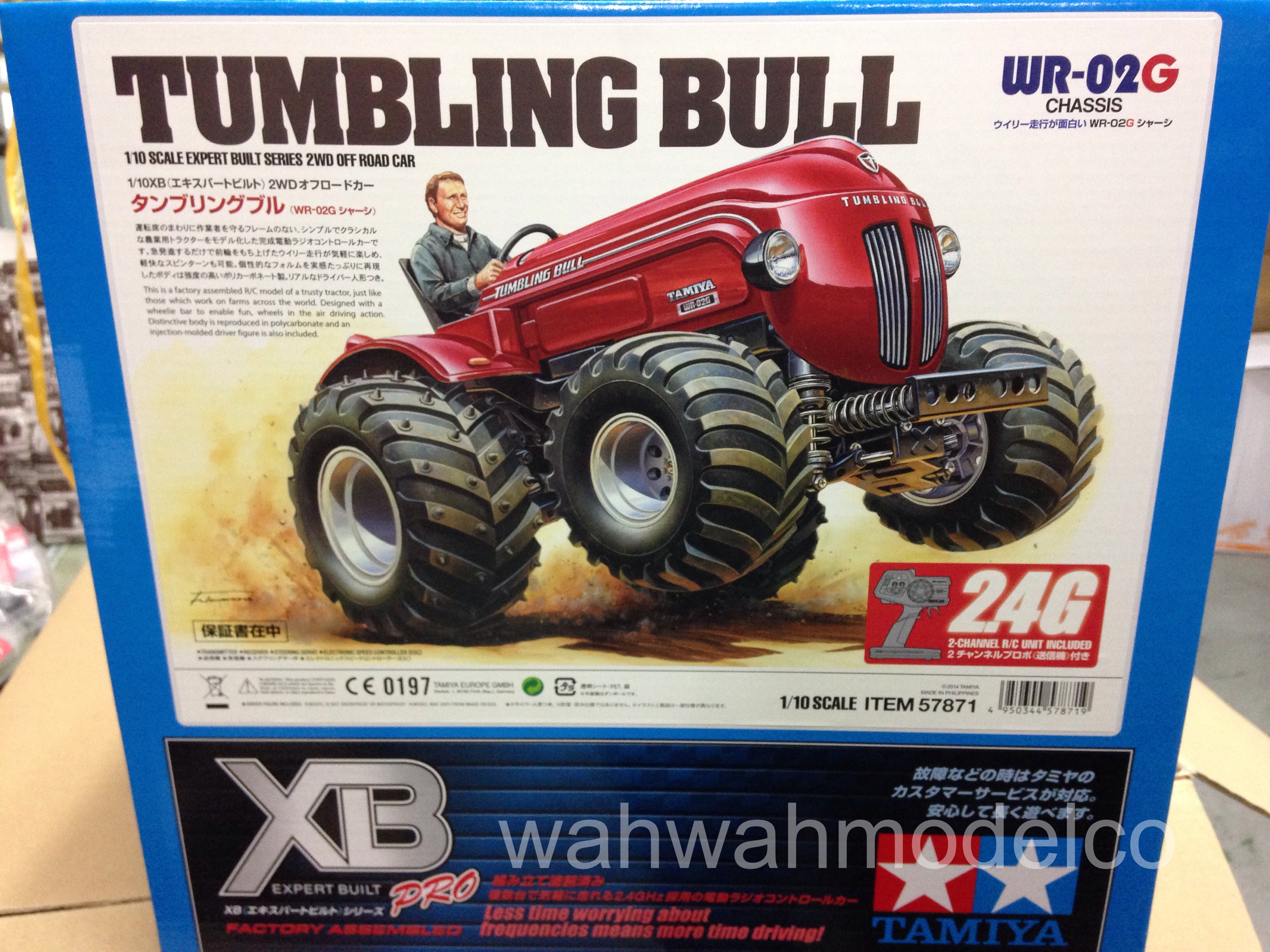 Tamiya 57871 1/10 RTR Tumbling Bull – WR02G 2.4GHz w/ESC