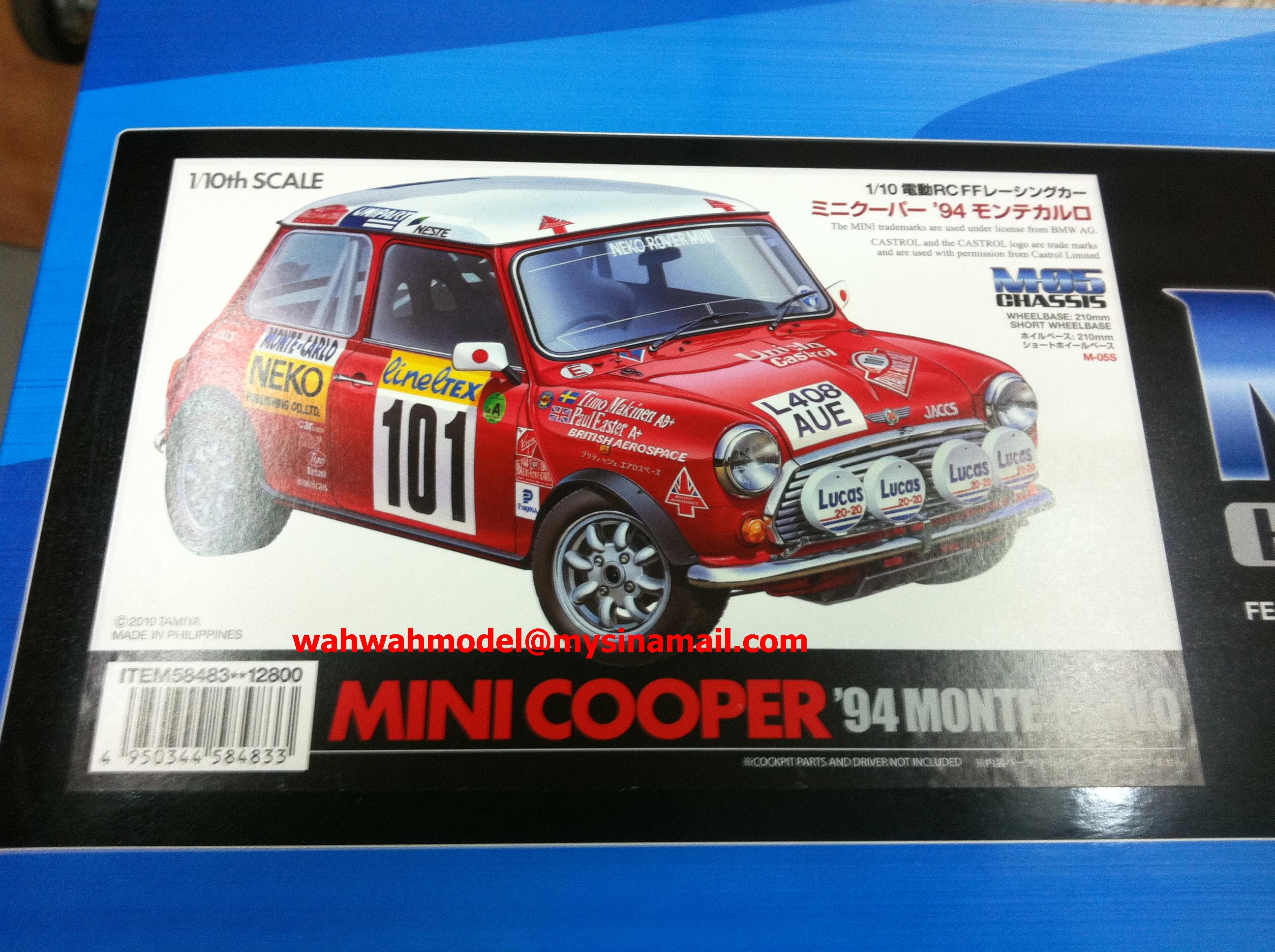 Tamiya 58483 1/10 Mini Cooper '94 Monte Carlo - M05 - WAH WAH MODEL SHOP