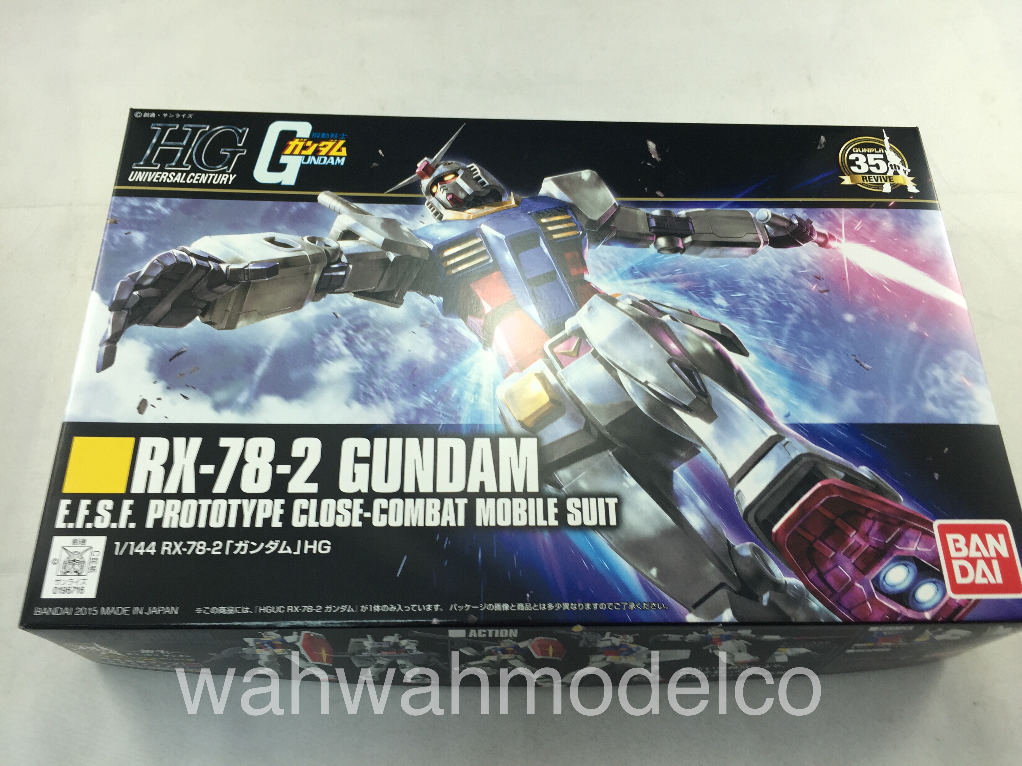 Bandai 1 144 Hguc 191 Rx 78 2 Gundam 35th Revive Model Kit Wah Wah Model Shop