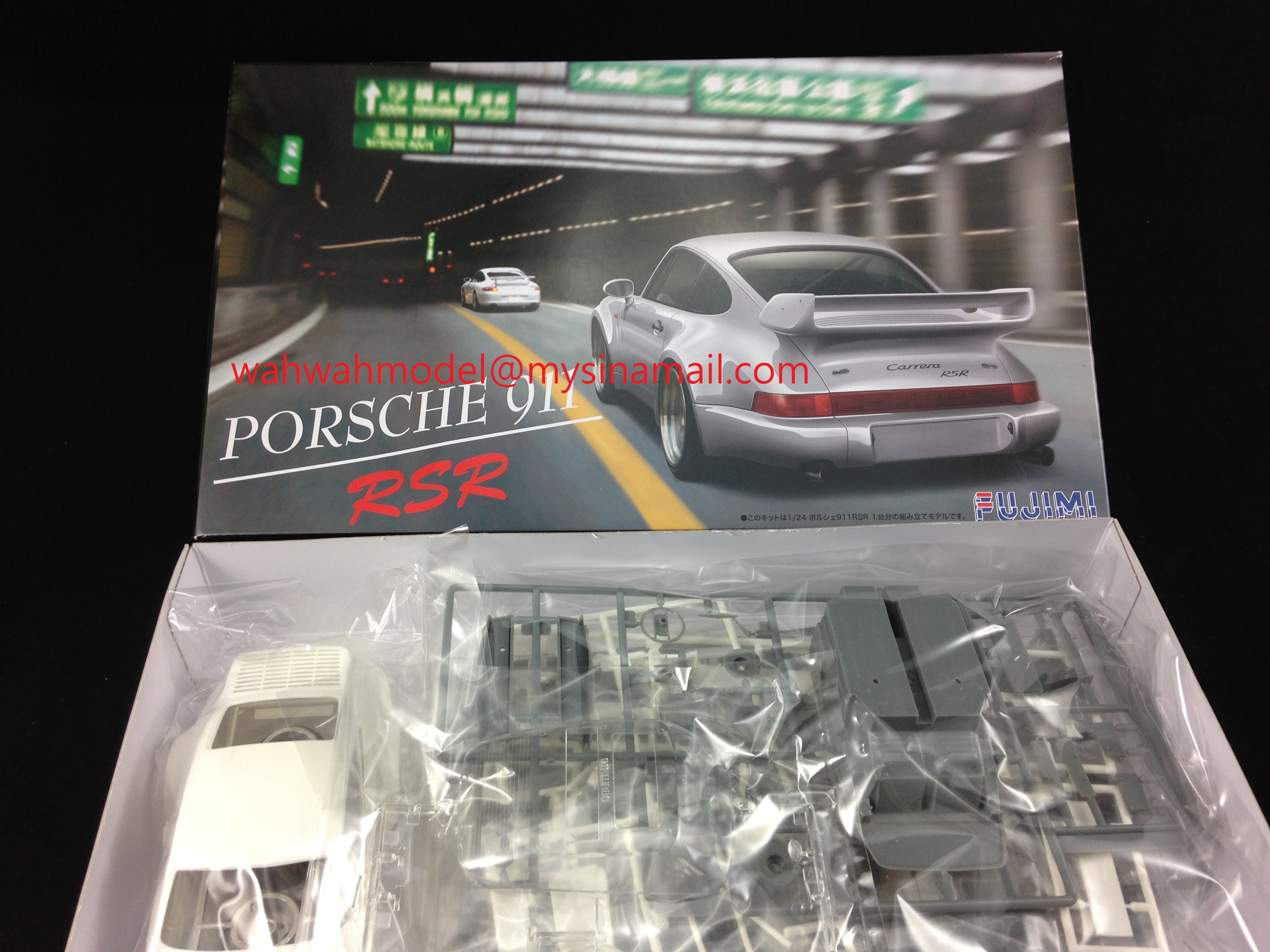 Fujimi 123110 1/24 RS-28 Porsche 911 3.8 RSR Model Kit - WAH WAH MODEL SHOP