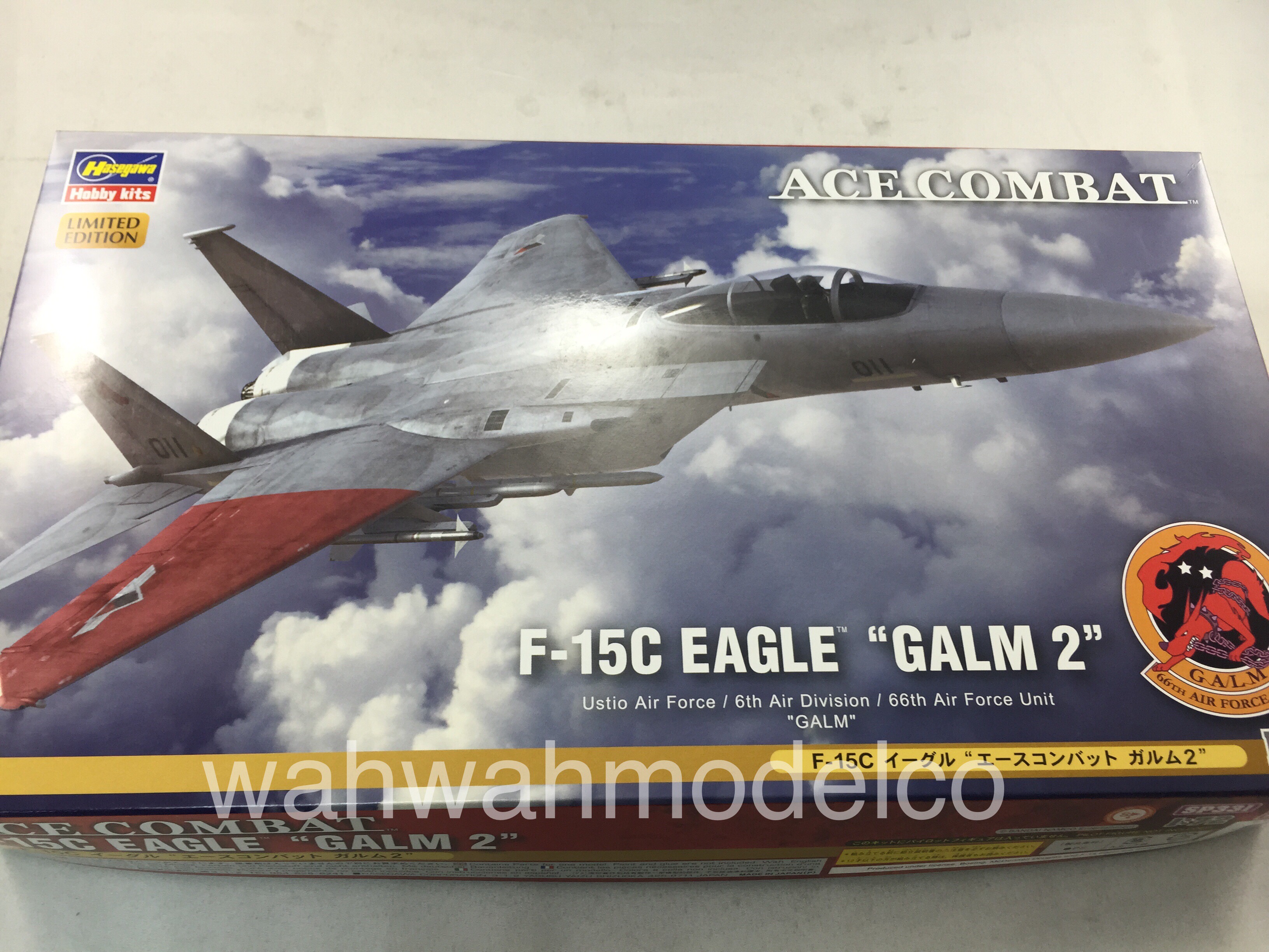 Hasegawa SP331 F-15C Eagle `Ace Combat GALM 2` 1/72 scale kit