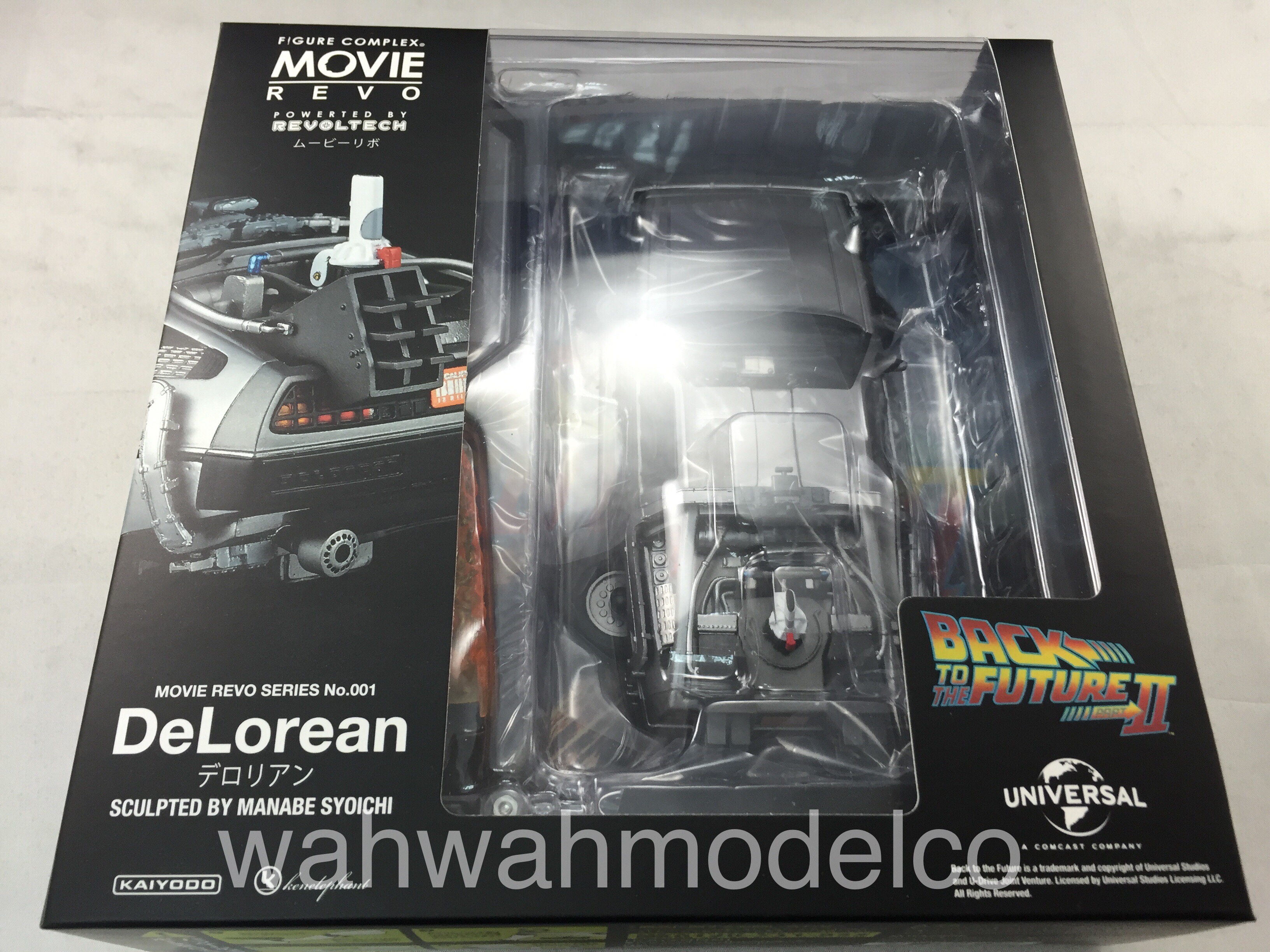 Kaiyodo Revoltech Movie Revo Back To The Future DeLorean Figure