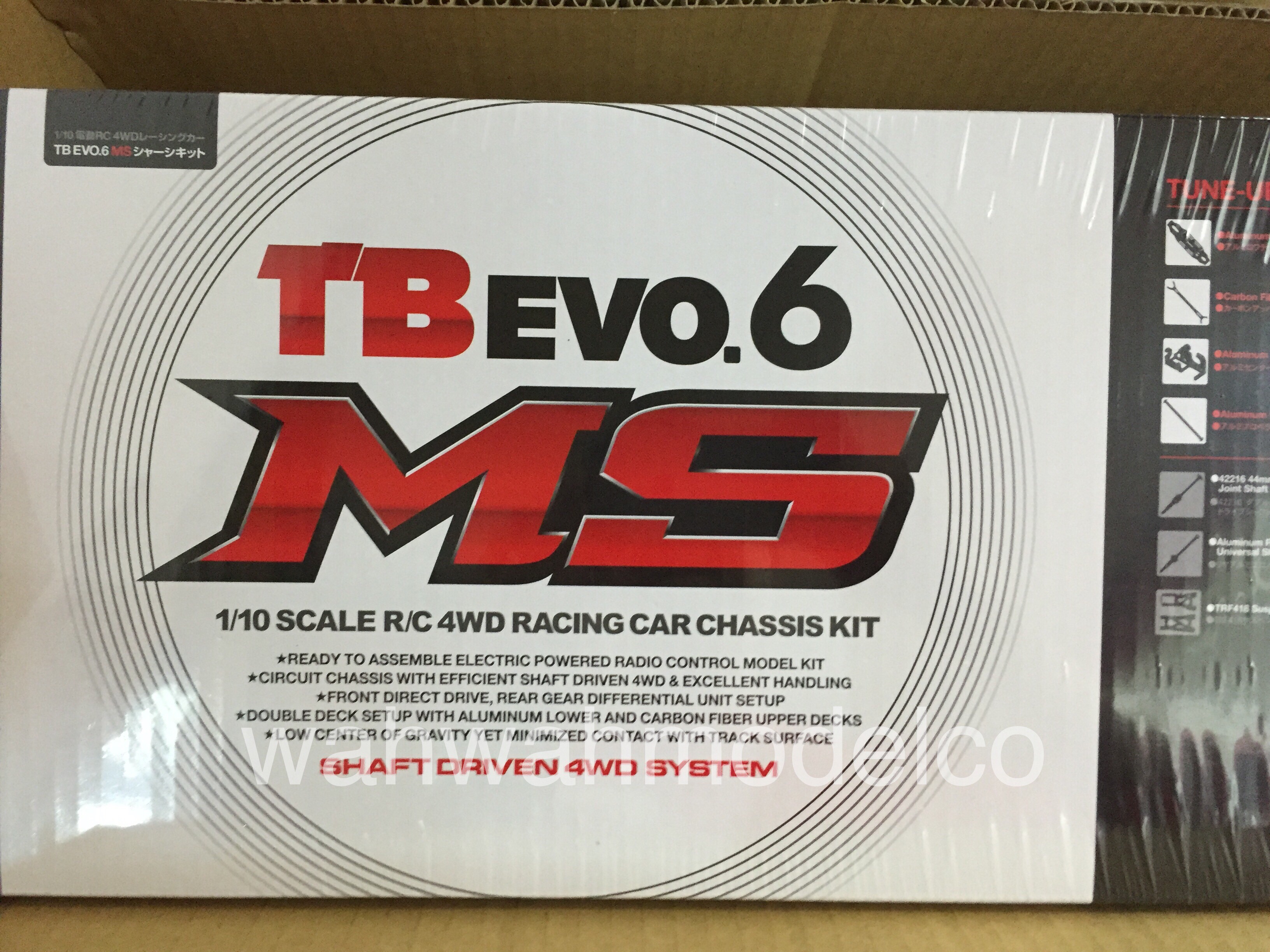 Tamiya 84427 1/10 RC RC TB Evo.6 MS Chassis Kit – TB EVO 6MS On Road Touring