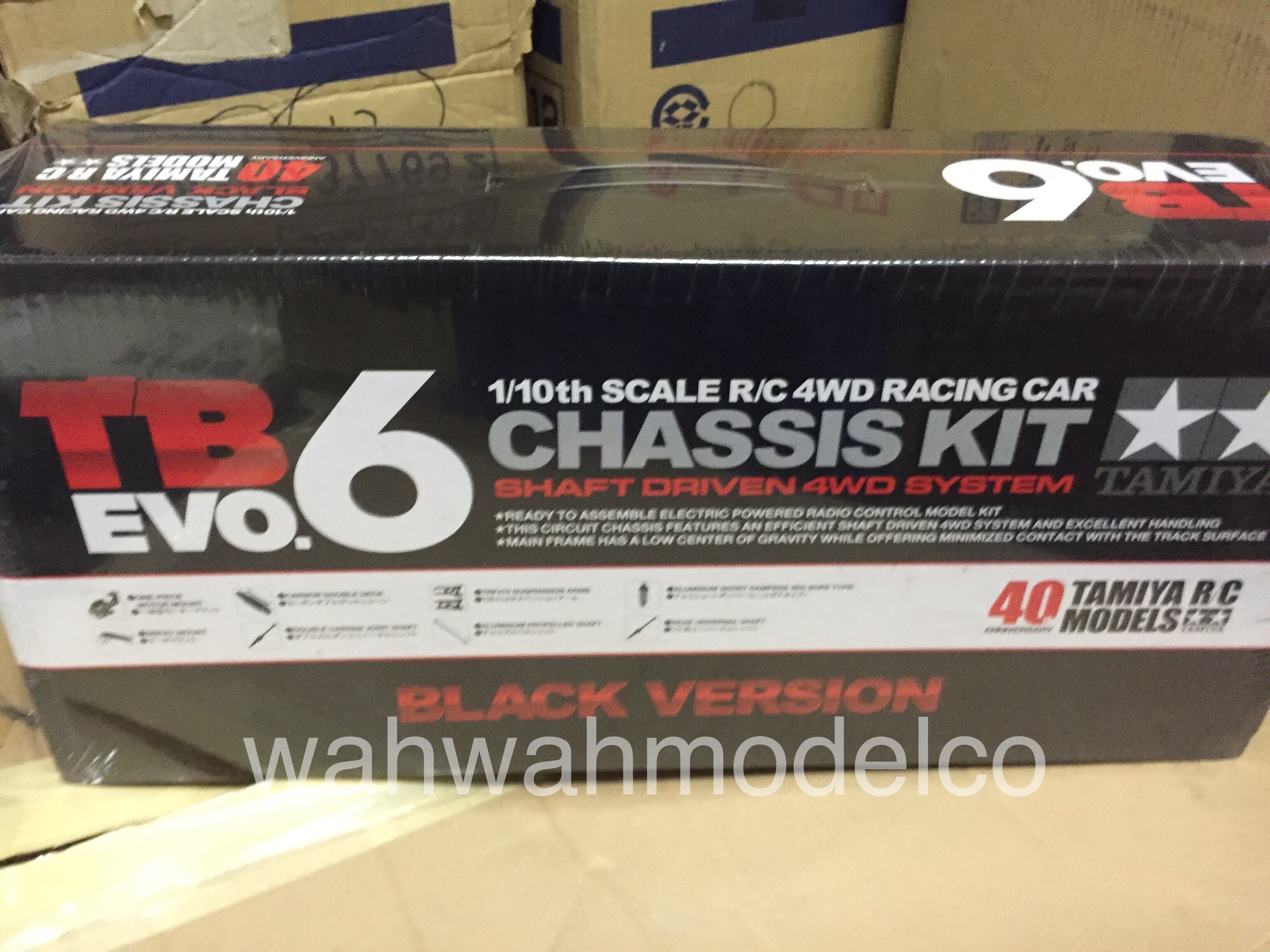 Tamiya 84408 – 1/10 TB EVO. 6 Chassis Kit Black Version