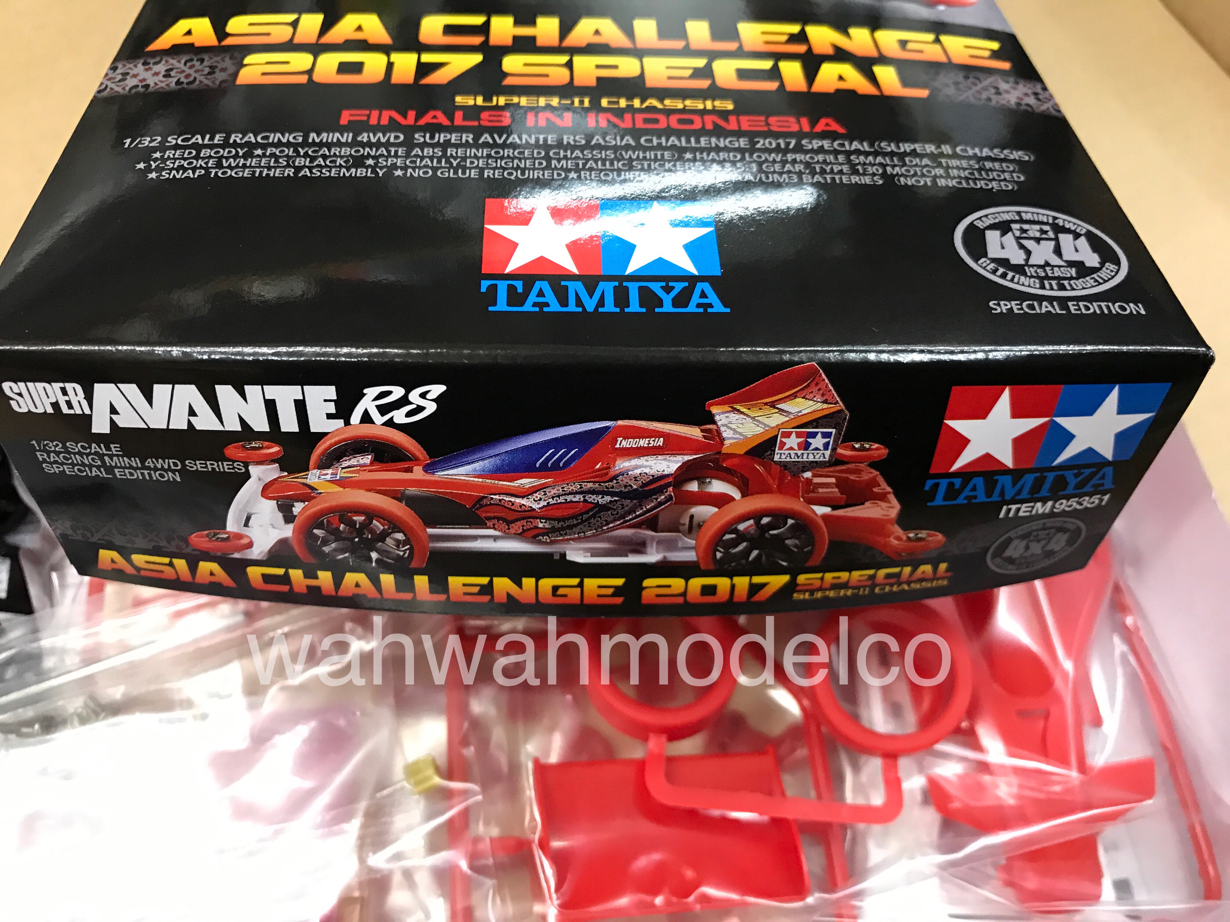 Tamiya 95351 Mini 4WD Super II JR Super Avante RS Asia Challenge 2017  Special