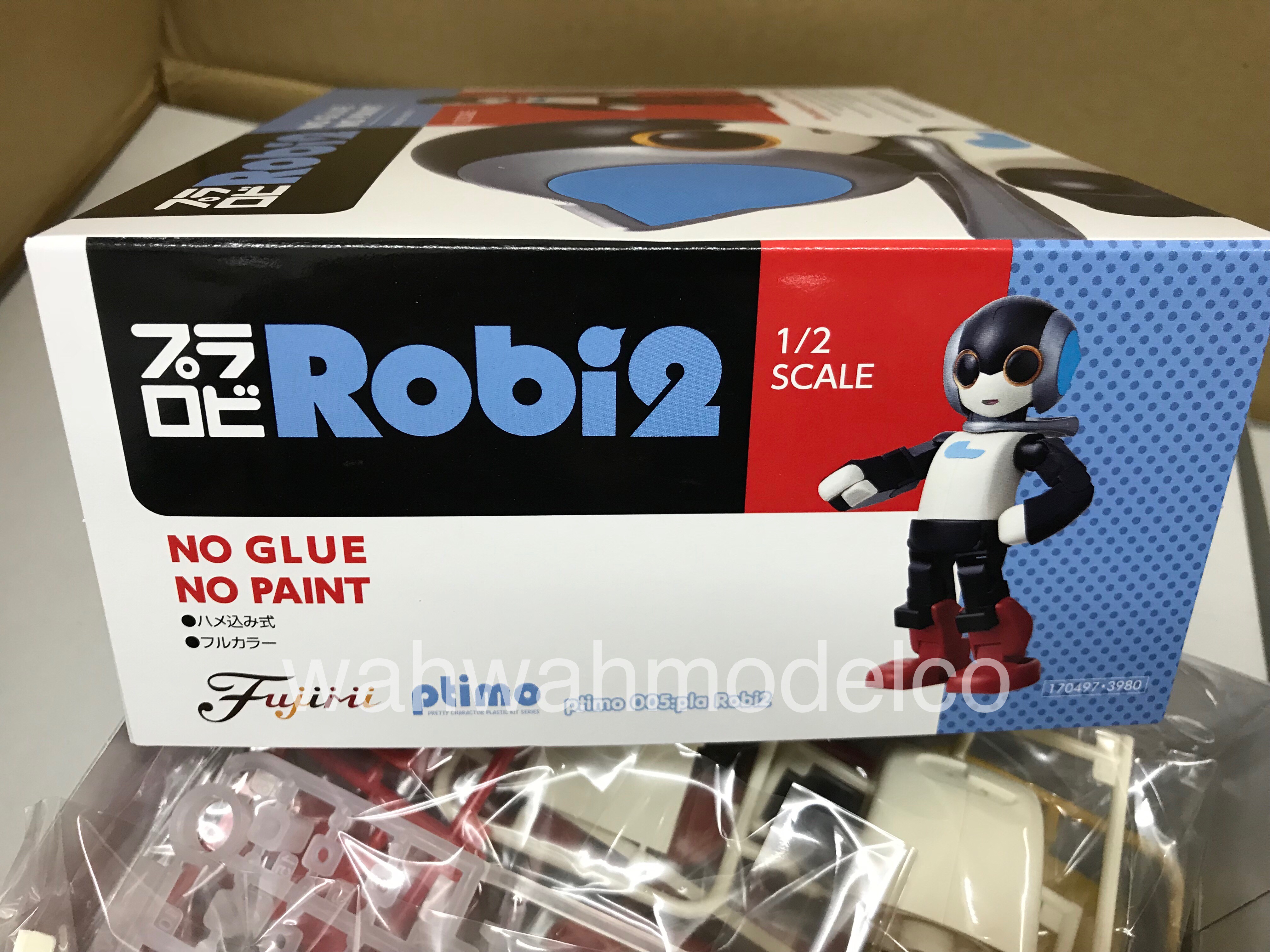 FUJIMI - 1/2 Ptimo5 Little Buddy PLA Robi2 (No Glue No Paint Plastic Model  Kit)