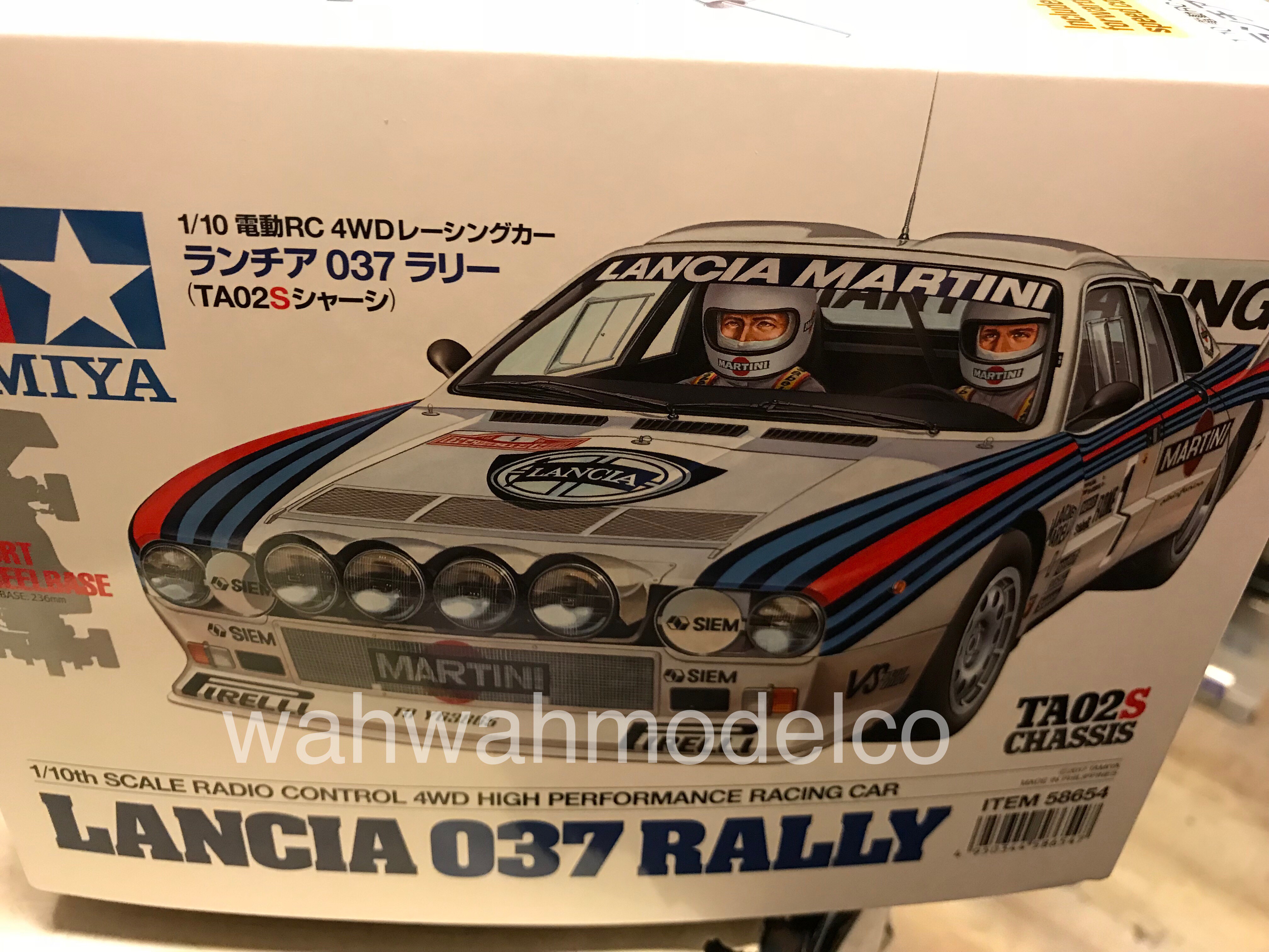 Tamiya 58654 1/10 Lancia 037 Rally – TA02-S On Road Car Kit