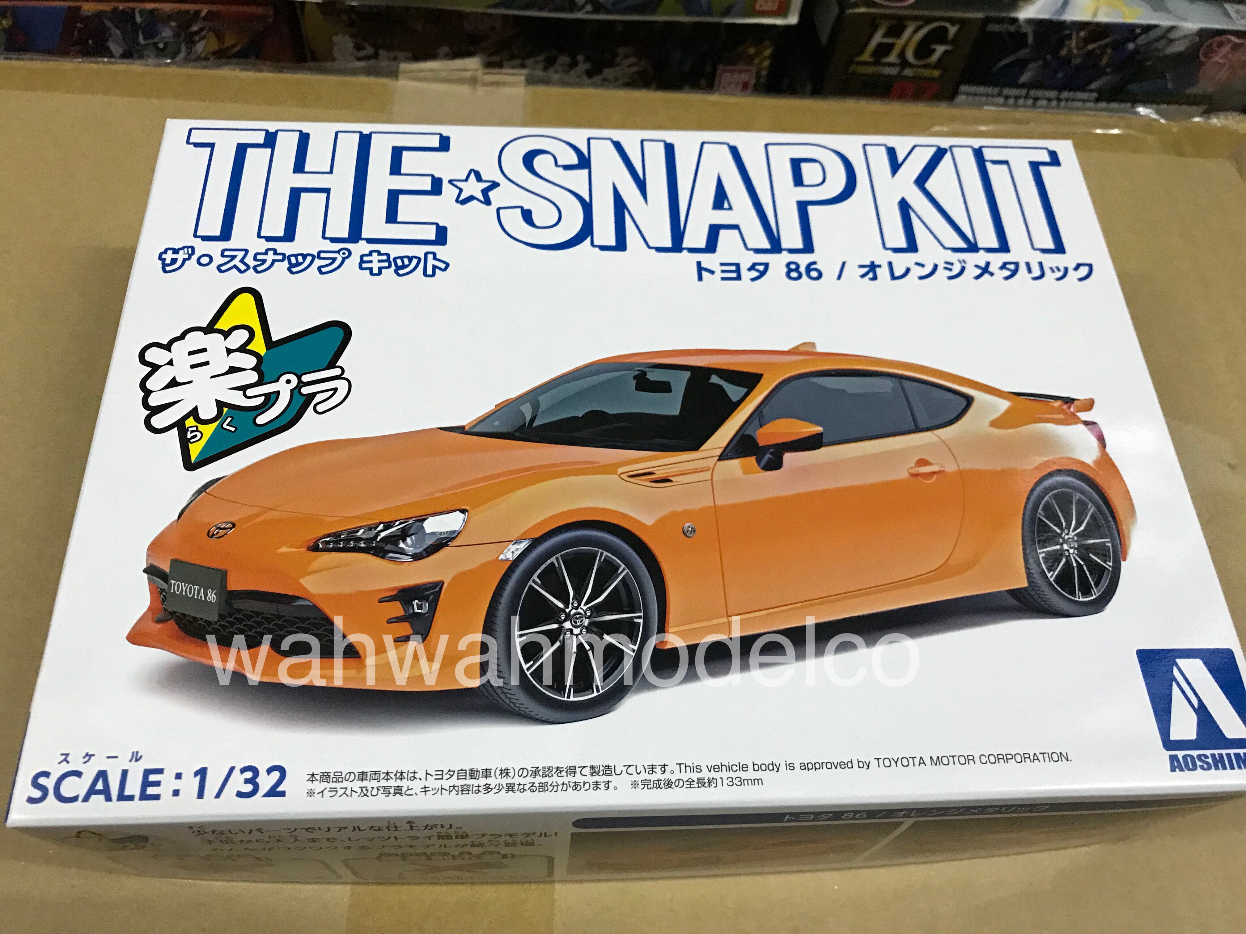 Aoshima Toyota 86 Orange Metallic 1 32 Pre Painted Kit