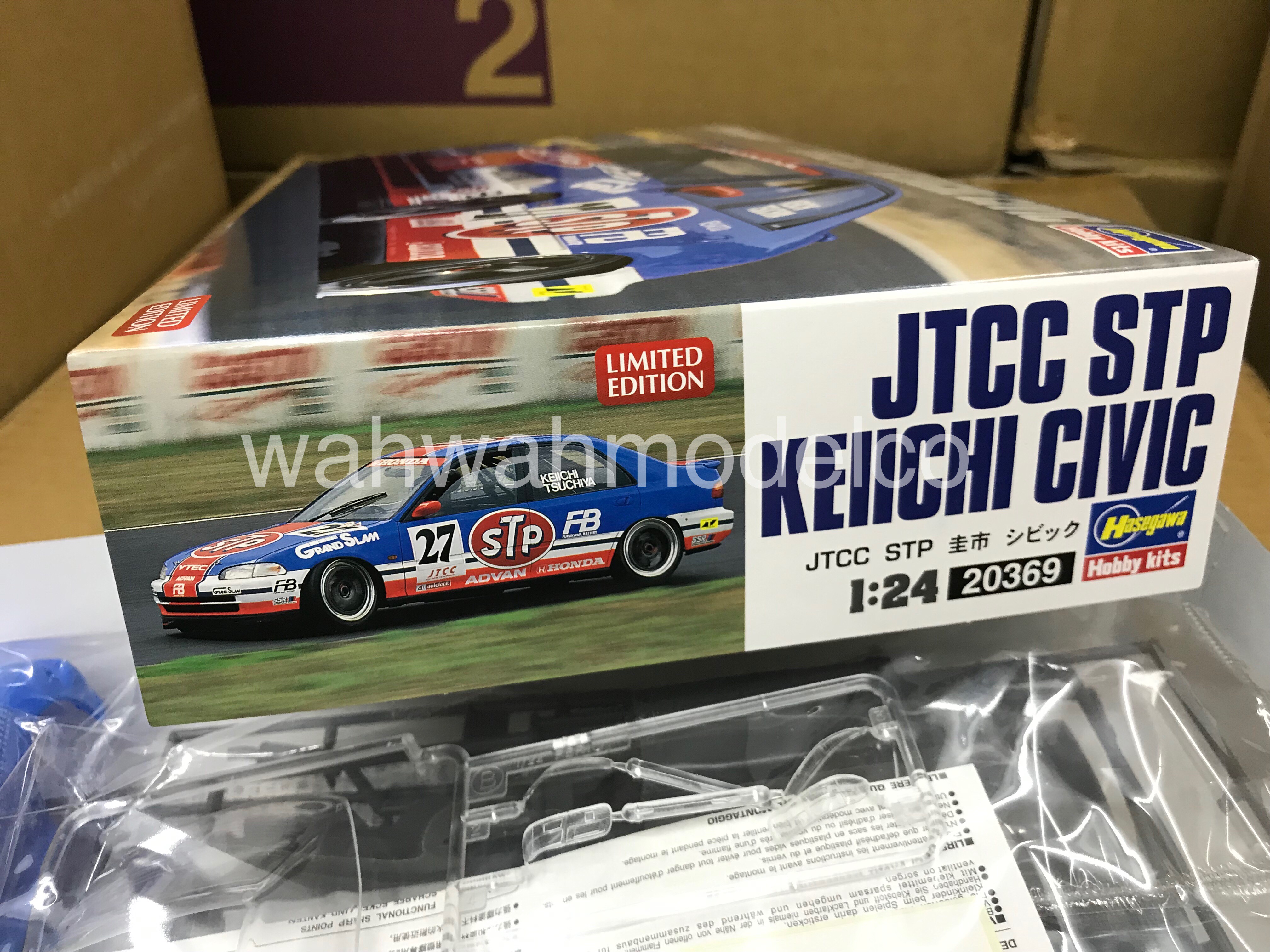 Hasegawa 20369 1/24 JTCC STP Keiichi Civic Model Car Kit