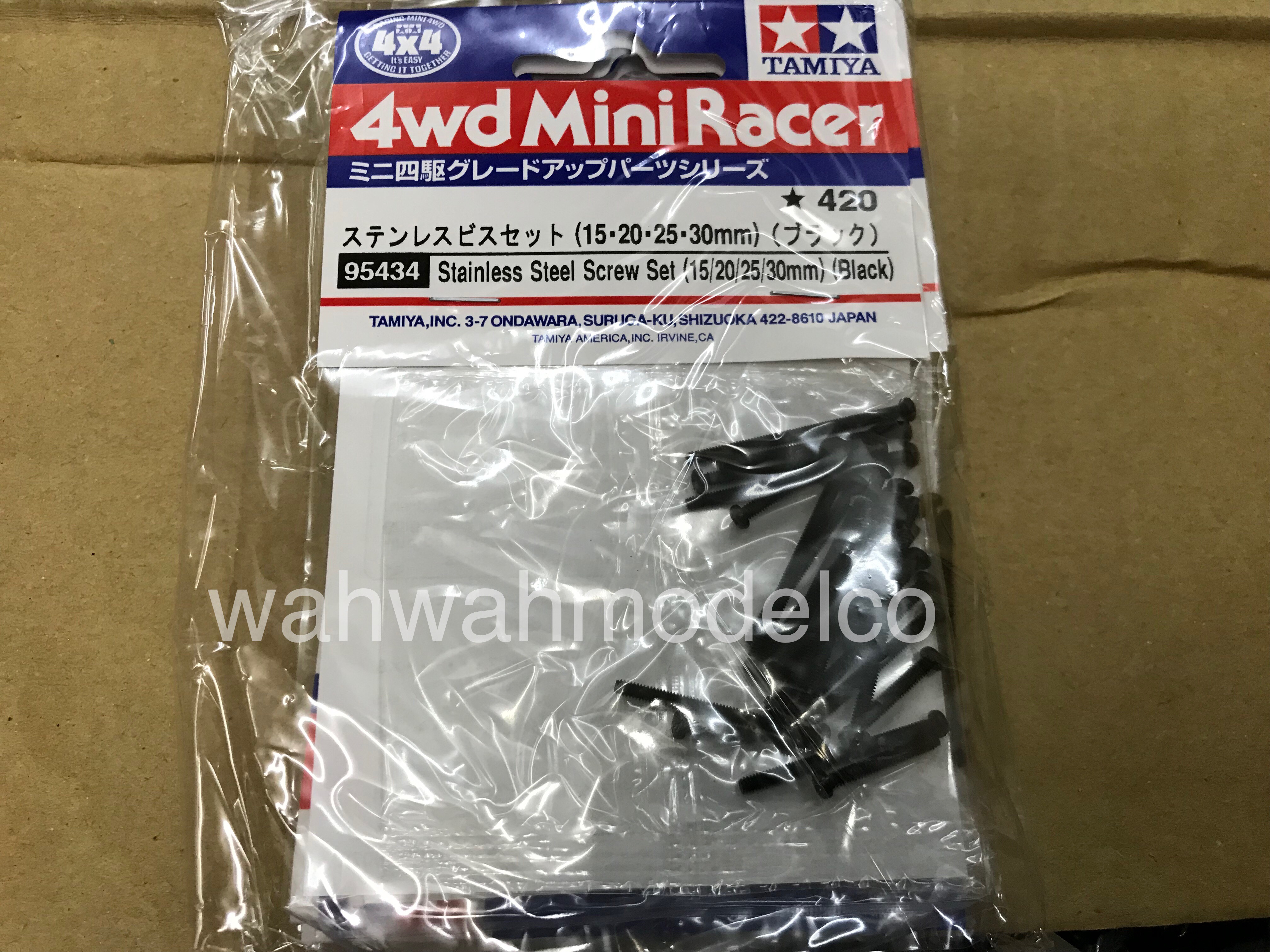 Tamiya 95434 Mini 4WD Stainless Steel Screw Set 15, 20, 25