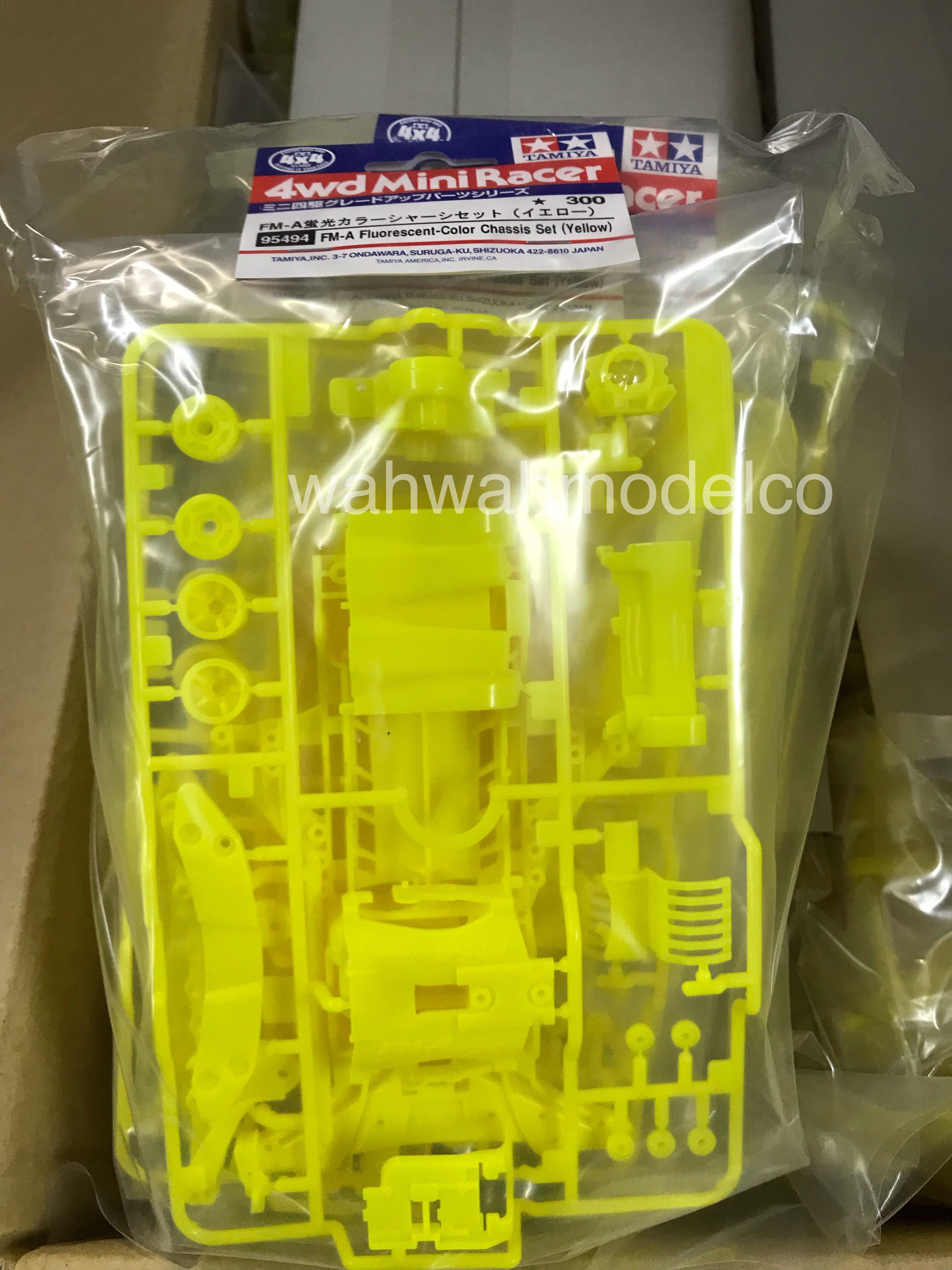 95494 FM – A Fluorescent Color Chassis Set (Yellow) – FM – for TAMIYA Yellow