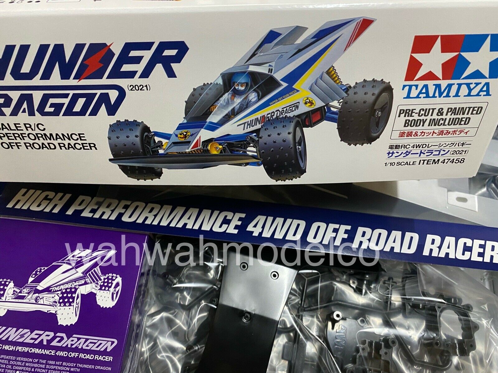 Tamiya 47458 1/10 RC 4WD Off Road Buggy Thunder Dragon without ESC