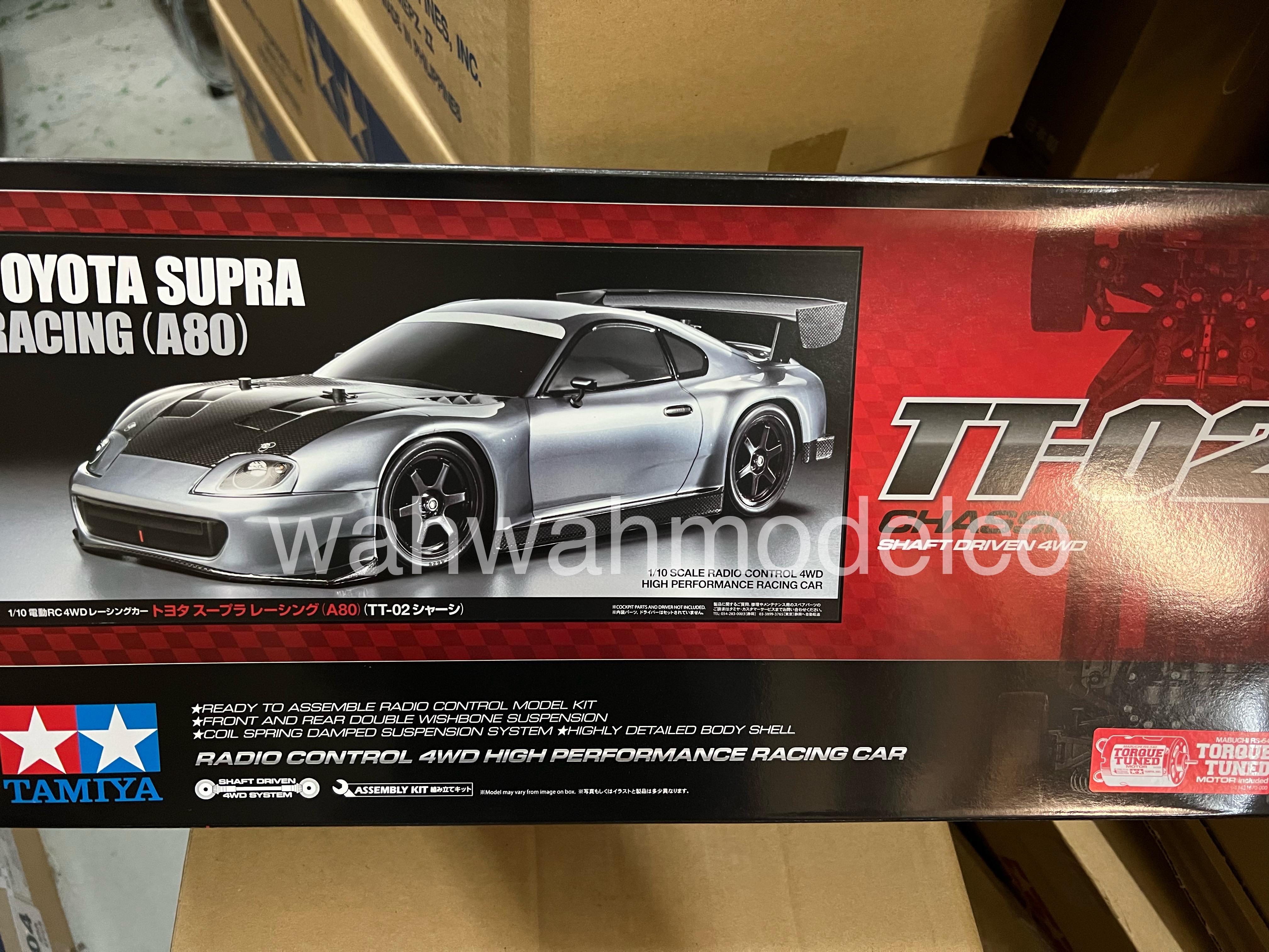 Tamiya 47433 A Toyota Supra Racing (A80) (TT-02) without ESC
