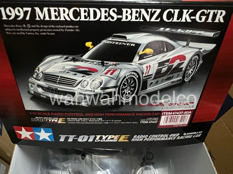 Tamiya 47437 A 1/10 RC Car TT-01E Chassis Mercedes-Benz CLK-GTR 1997 ...