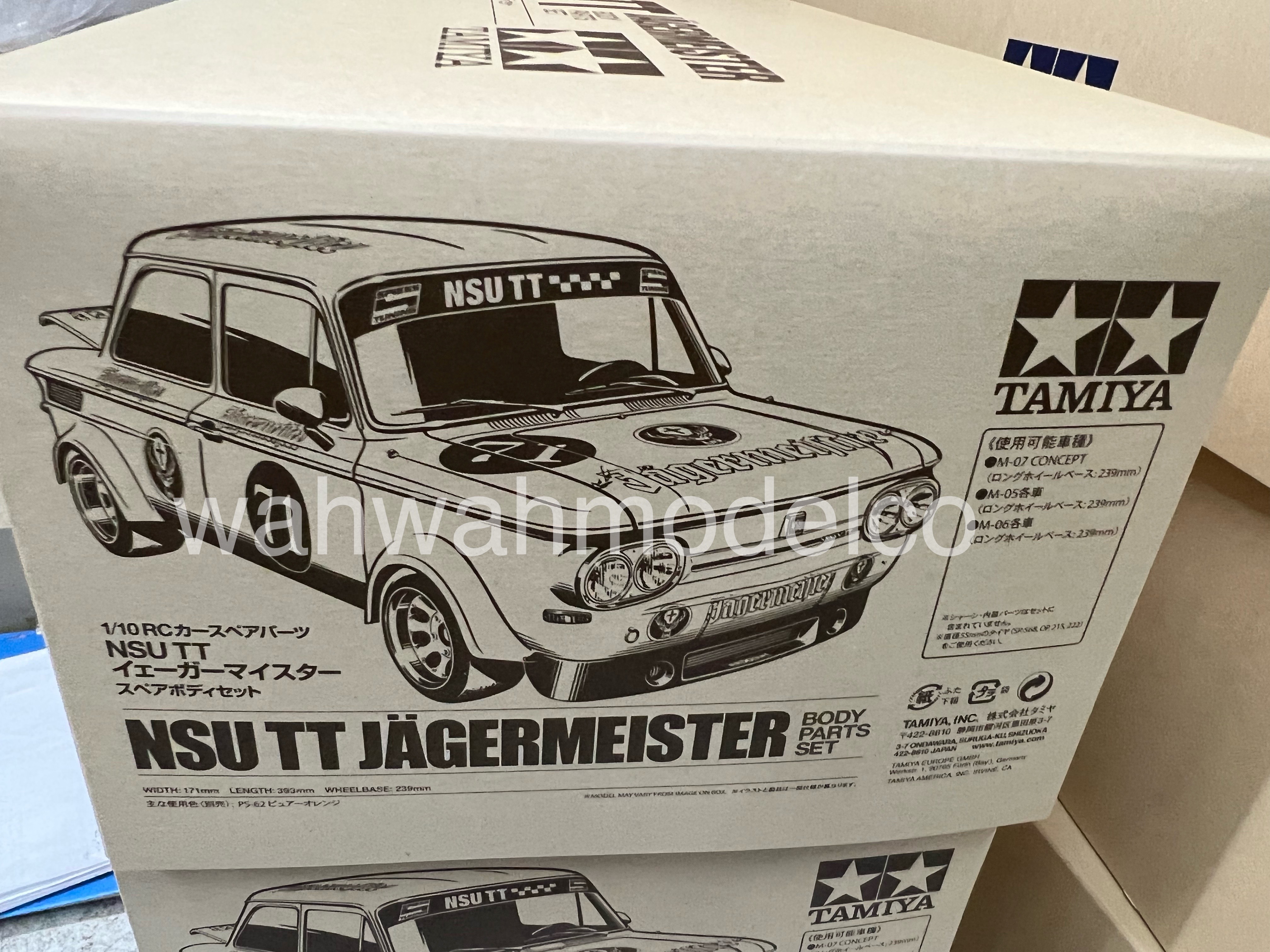 Tamiya 51594 NSU TT Jagermeister Body Parts (box VER.)