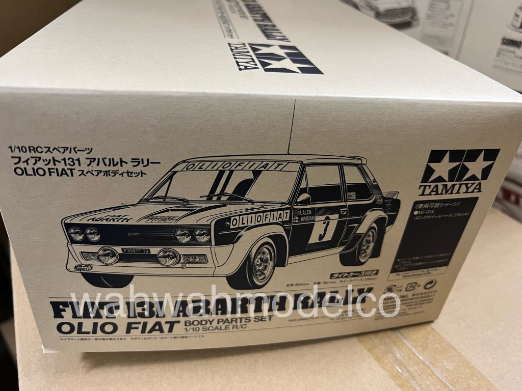 TAMIYA 51710 1/10 Scale R/C Fiat 131 Abarth Rally Body Parts Set (BOX VER.)