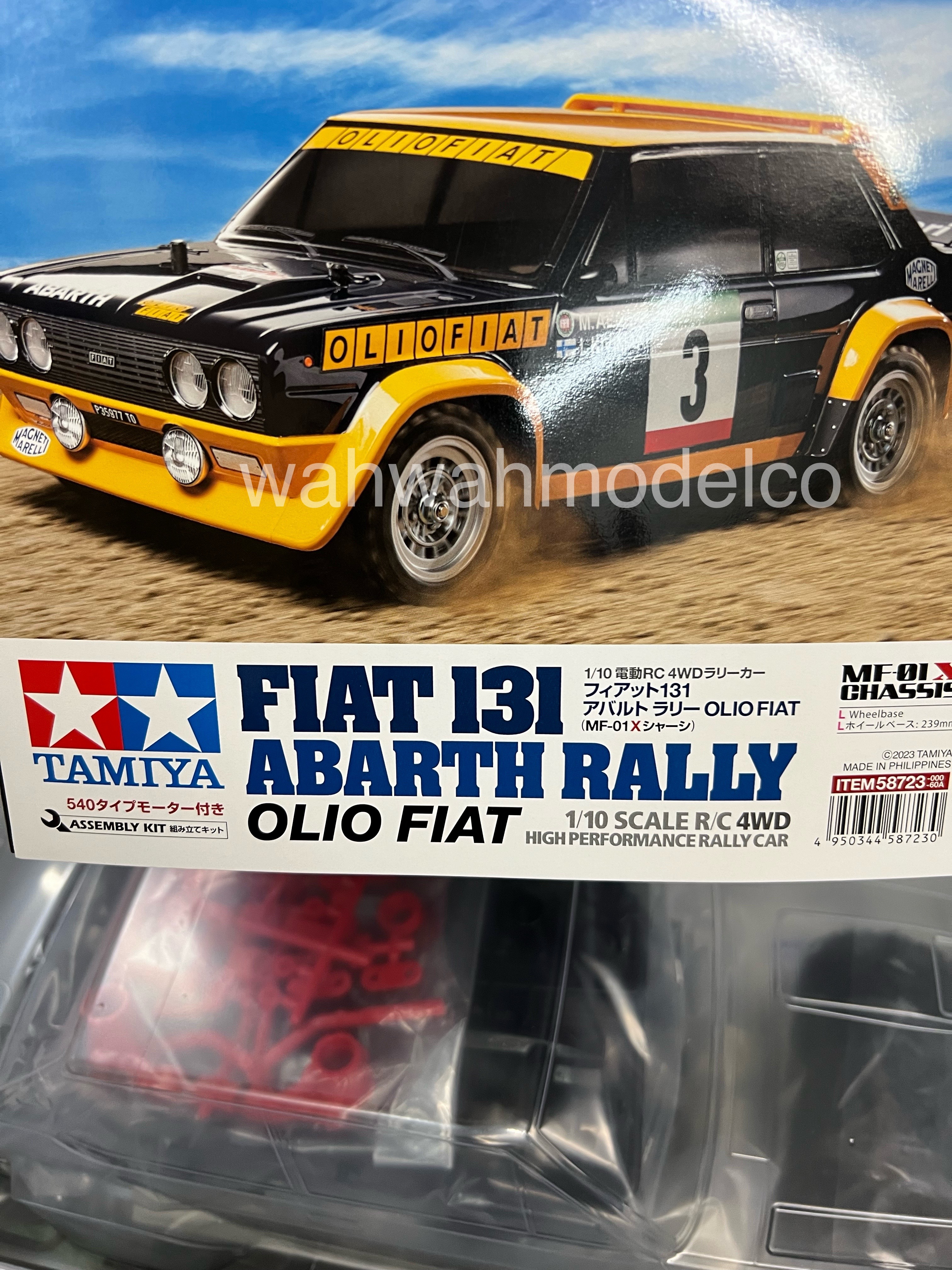 Tamiya 1:10 Fiat 131 Abarth Rally Olio Fiat (MF-01X) - KIT